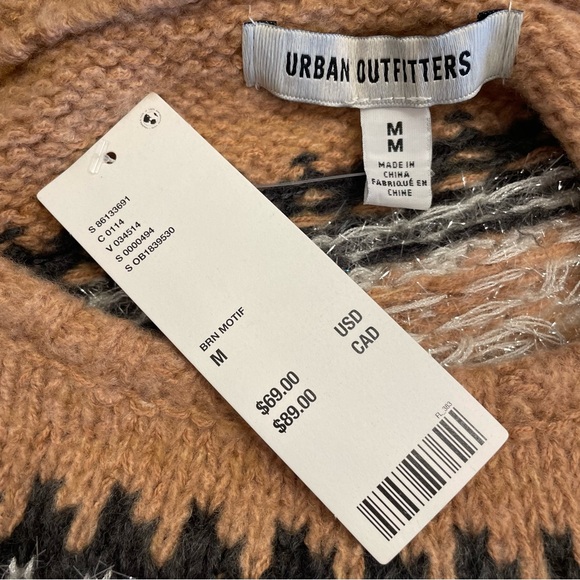 Urban Outfitters Cropped Fair Isle Sweater - Picture 10 of 15